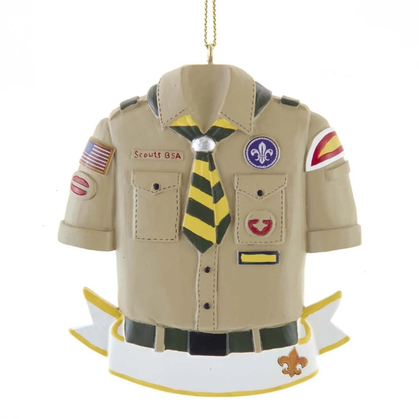 3.5" Boy Scout Shirt Personalized Christmas Ornament BS2202B