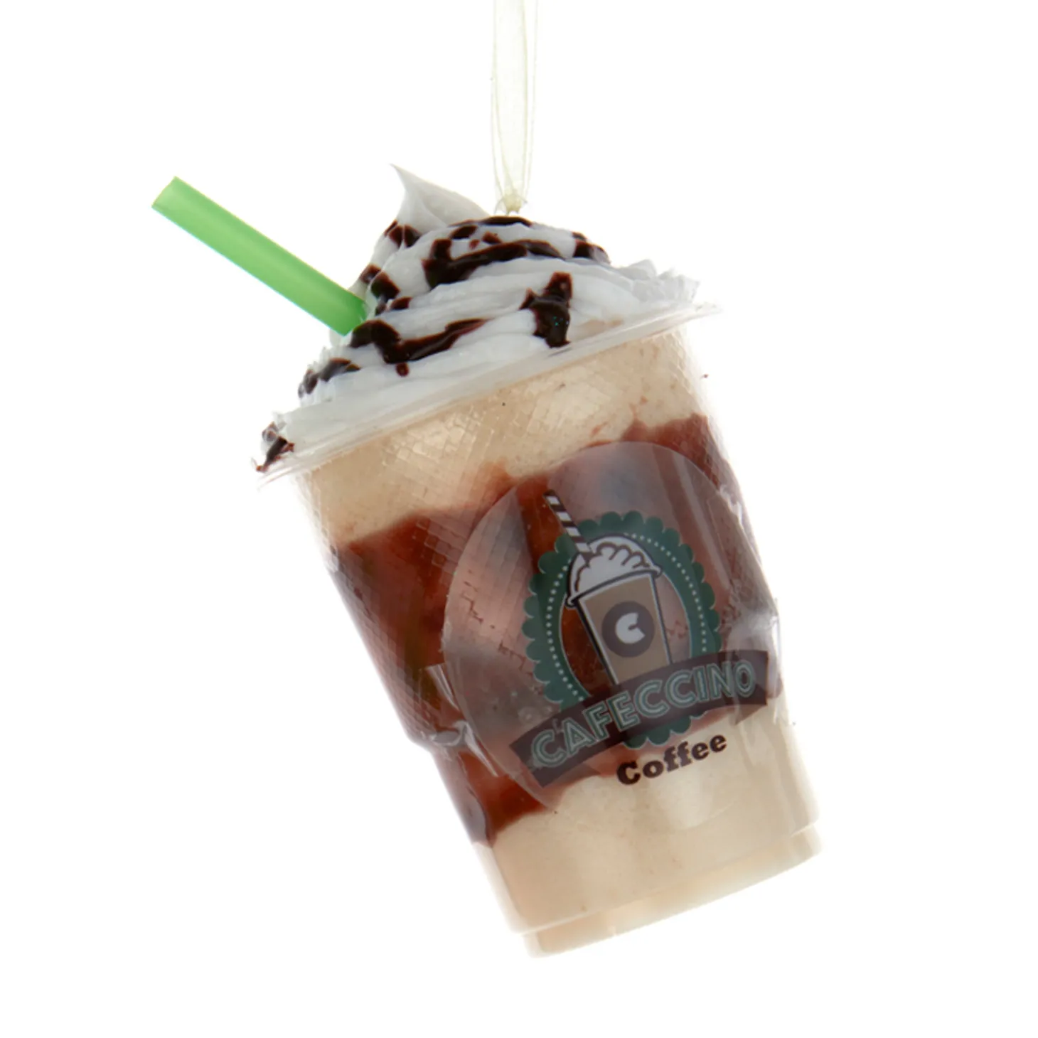 4.5" Caffecino Frozen Coffee Christmas Ornament D4161