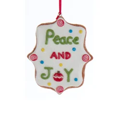 3.5" Claydough Cookie Sign Christmas Ornament D4066