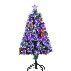 3' Color Changing Fiber Optic Tinsel Christmas Tree 6522-30M