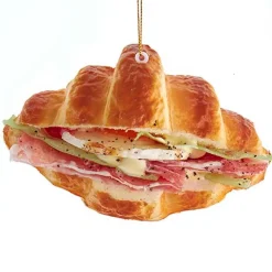 5.3" Croissant Sandwich Bread Christmas Ornament D3958
