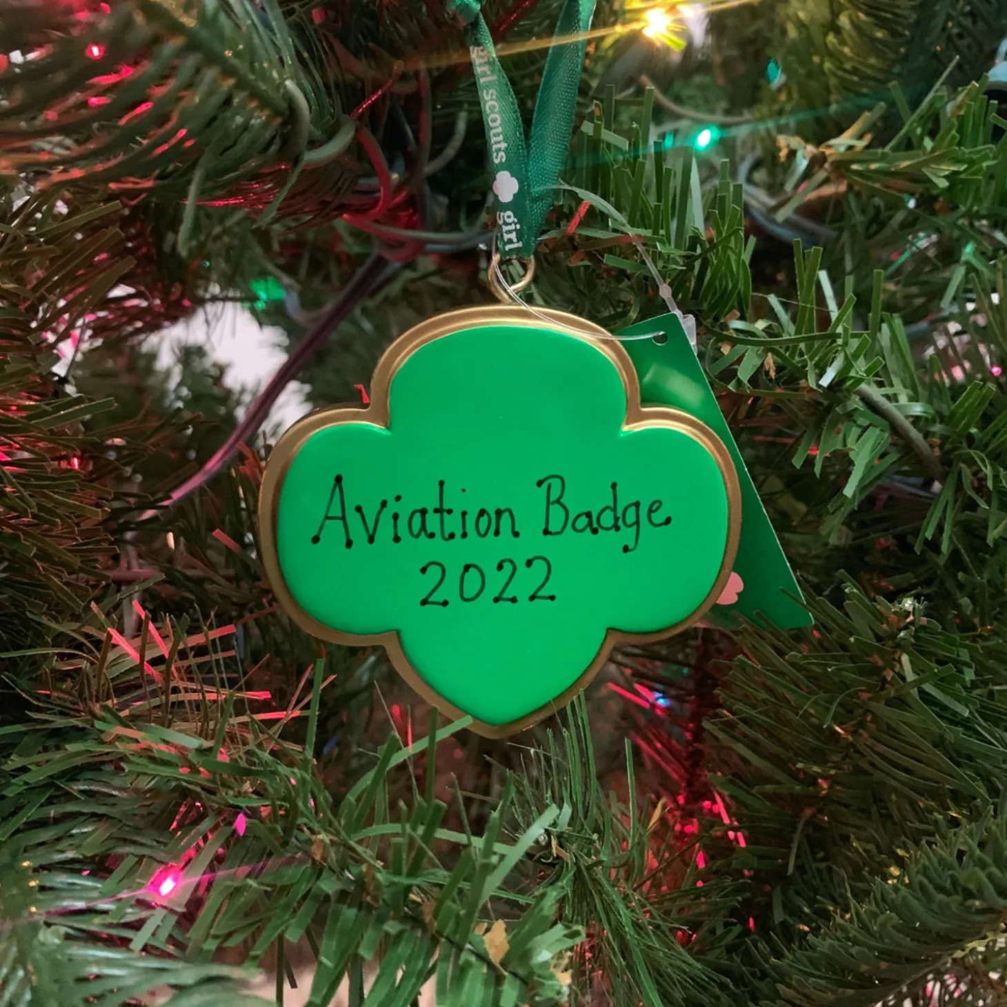 3" Girl Scout Badge Logo Personalized Christmas Ornament GS2211