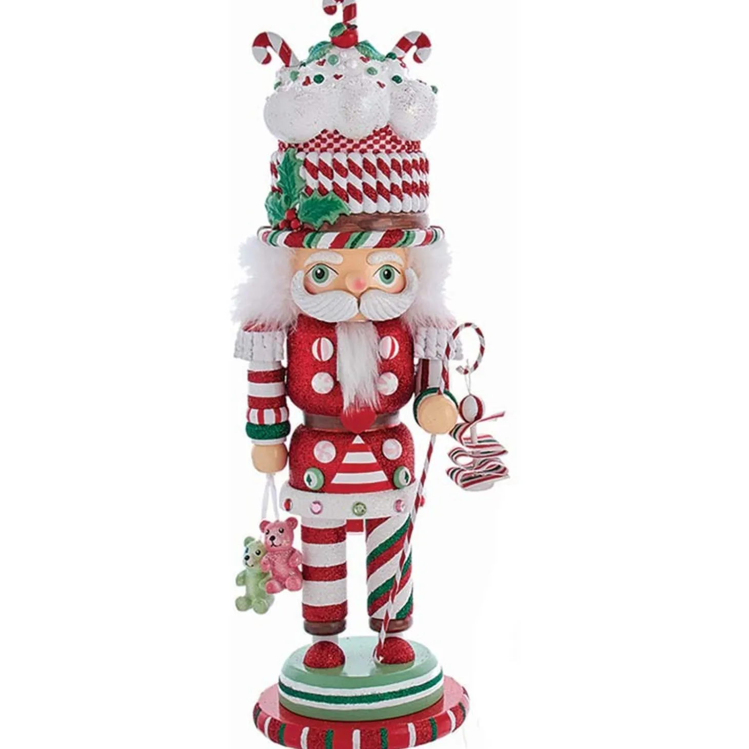18" Hollywood Nutcracker Candy And Cake Hat Nutcracker Christmas Figure HA0588