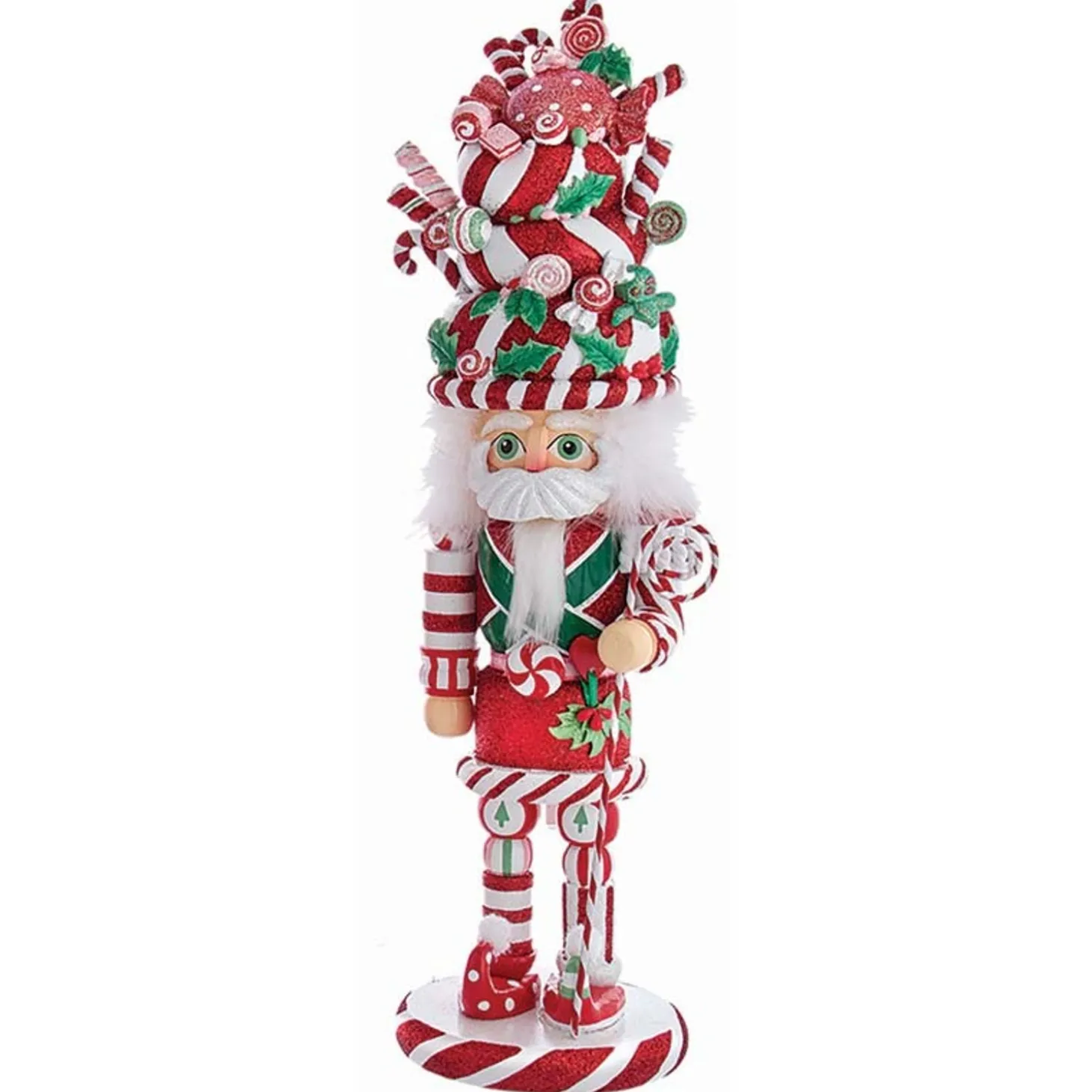 18" Hollywood Nutcracker Candy And Cake Hat Nutcracker Christmas Figure HA0588