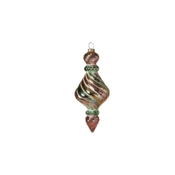 7" Iridescent Glass Finial Christmas Ornament 2616640