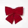 18" Large Red Velvet Fabric Christmas Bow 2597680