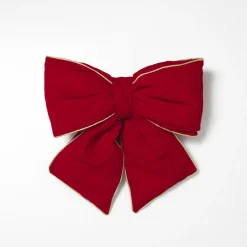 18" Large Red Velvet Fabric Christmas Bow 2597680