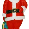 60" Large Santa With Green Bag Christmas Blow Mold C952