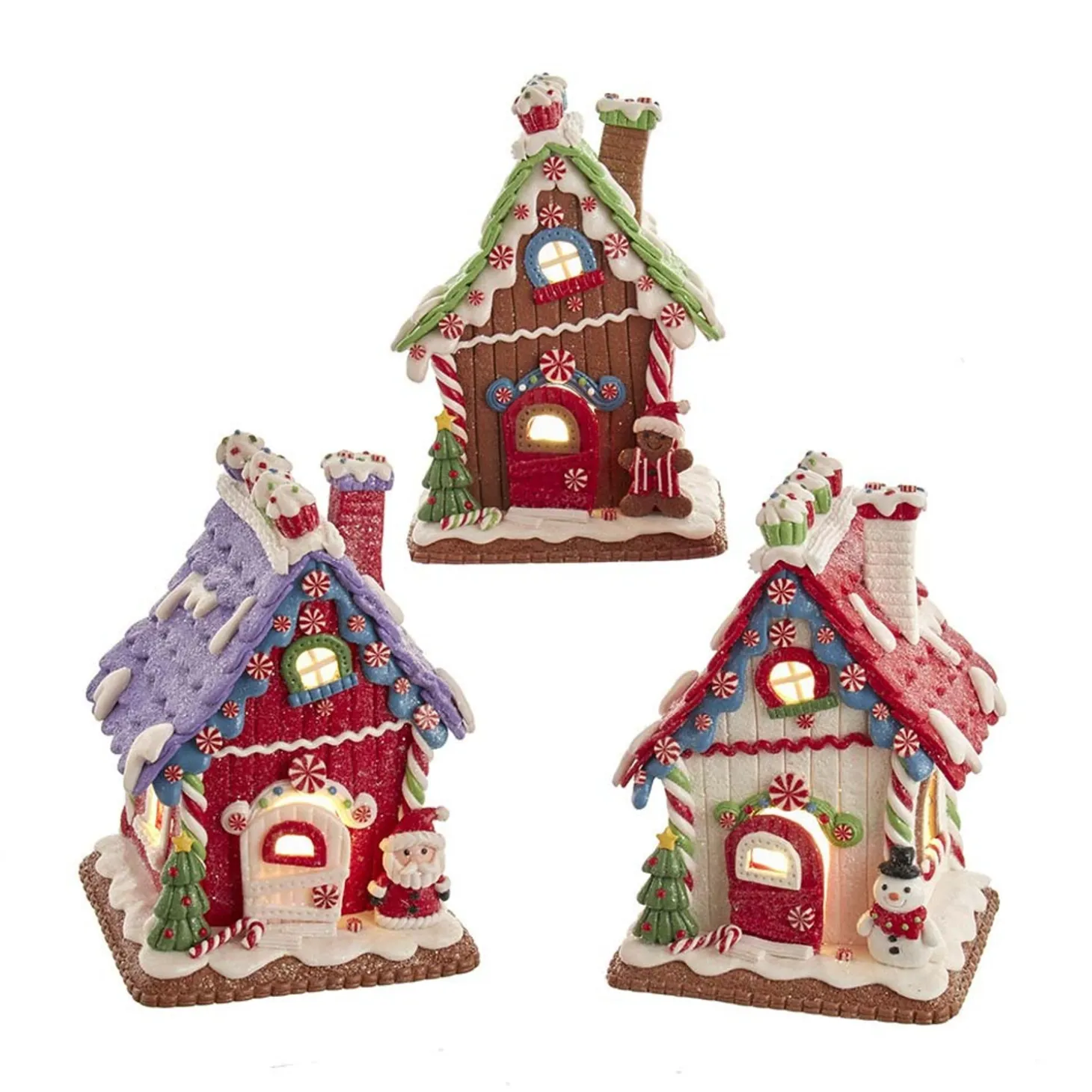 8" LED Lighted Cottage Style Gingerbread House Christmas Decoration GBJ0021