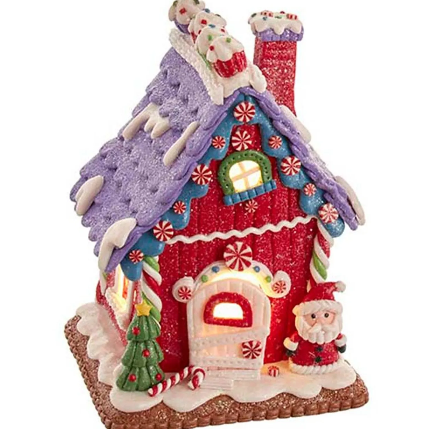 8" LED Lighted Cottage Style Gingerbread House Christmas Decoration GBJ0021