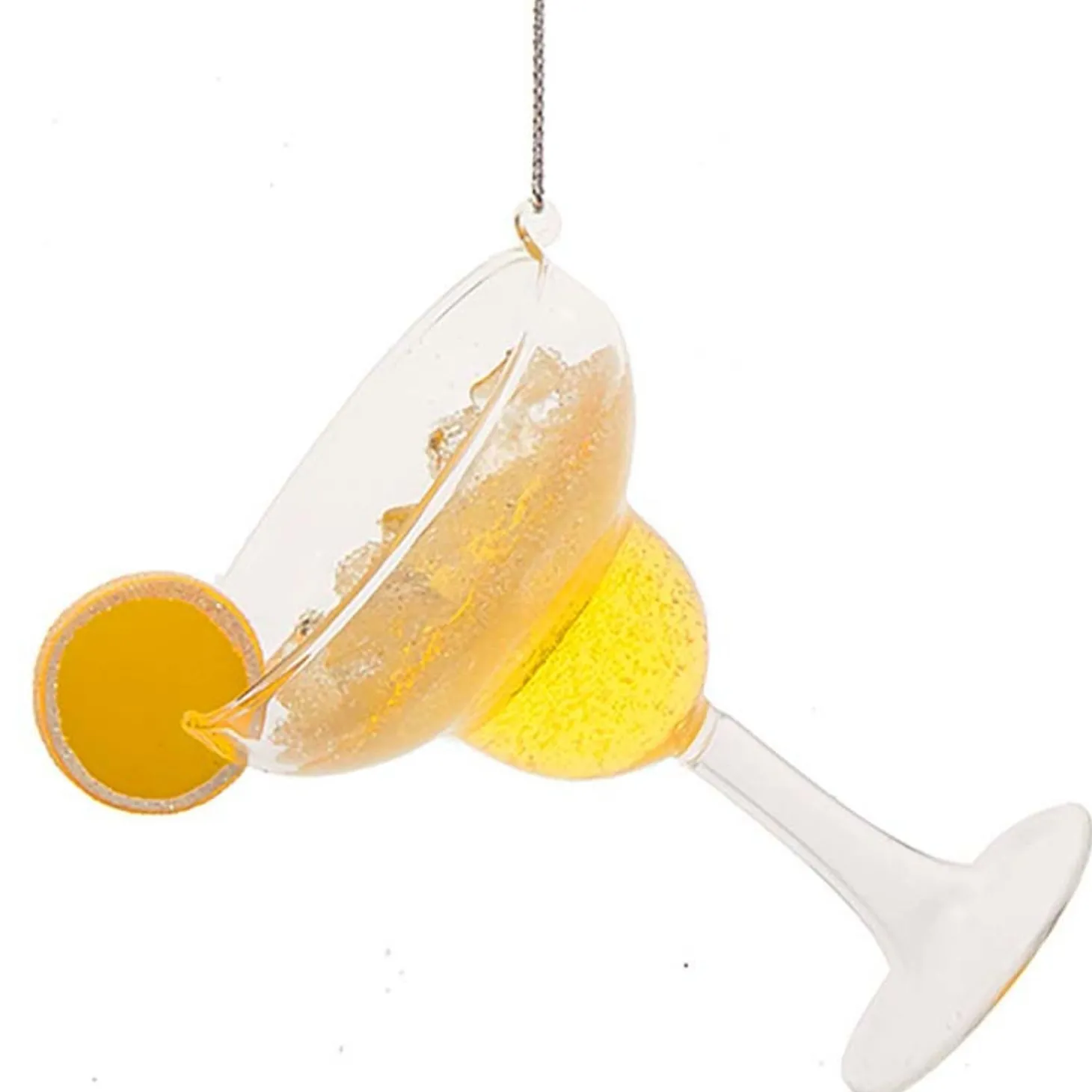 4.75" Margarita Cocktail Glass Christmas Ornament T3016