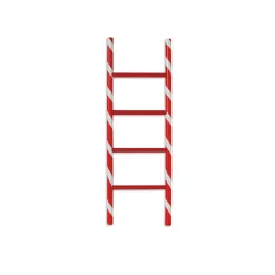 24" Or 48" Wooden Holiday Candy Cane Ladder Christmas Decoration