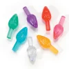 100 Pack 5/8" Multi Color Ceramic Tree Plastic Replacement Light Bulbs P0668