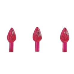 100 Pack 5/8" Red Ceramic Tree Plastic Replacement Light Bulbs P0666