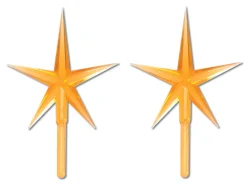 2 Pack Gold Ceramic Tree Plastic Replacement Star P0681