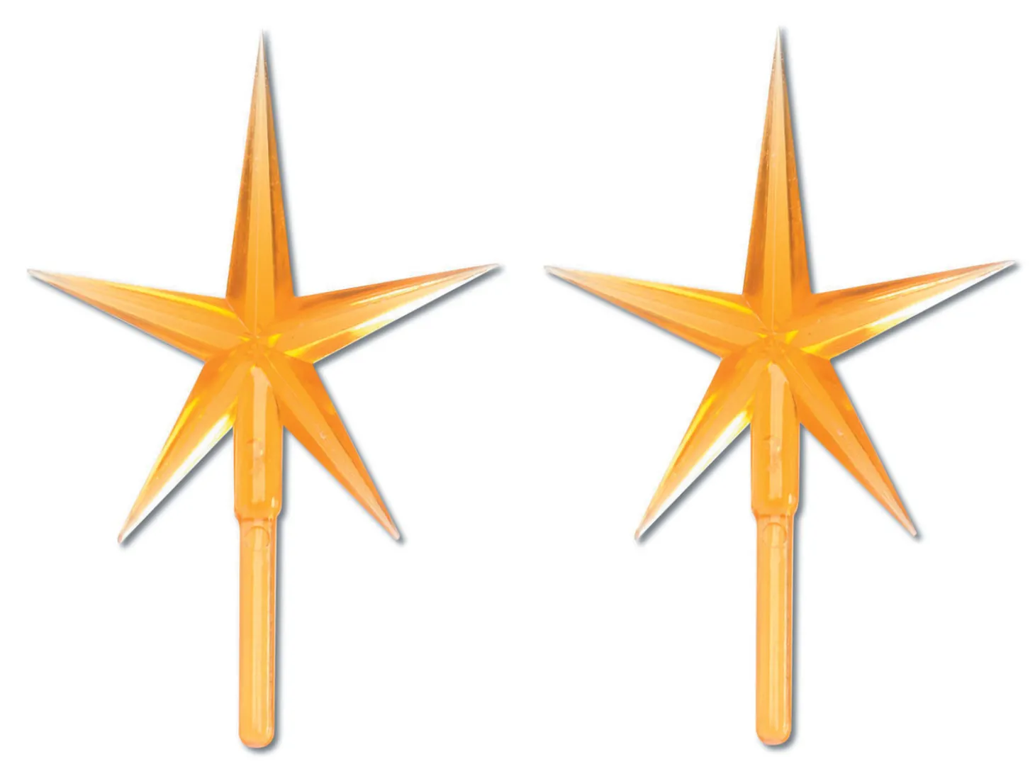 2 Pack Gold Ceramic Tree Plastic Replacement Star P0681