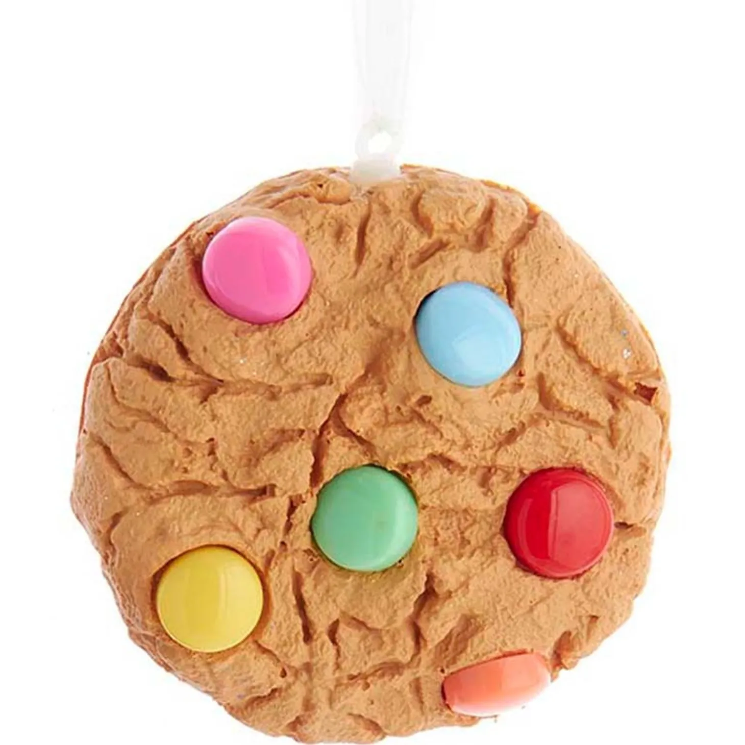 3" Rainbow Candy Coated Chocolate Chip Cookie Christmas Ornament D4013