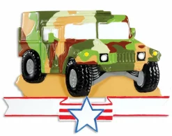 Armed Forces Military Humvee Personalized Christmas Ornament OR1395