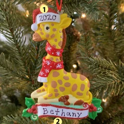 Baby Giraffe Personalized Christmas Ornament OR1850G
