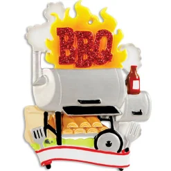 Barbecue Smoker Personalized Christmas Ornament