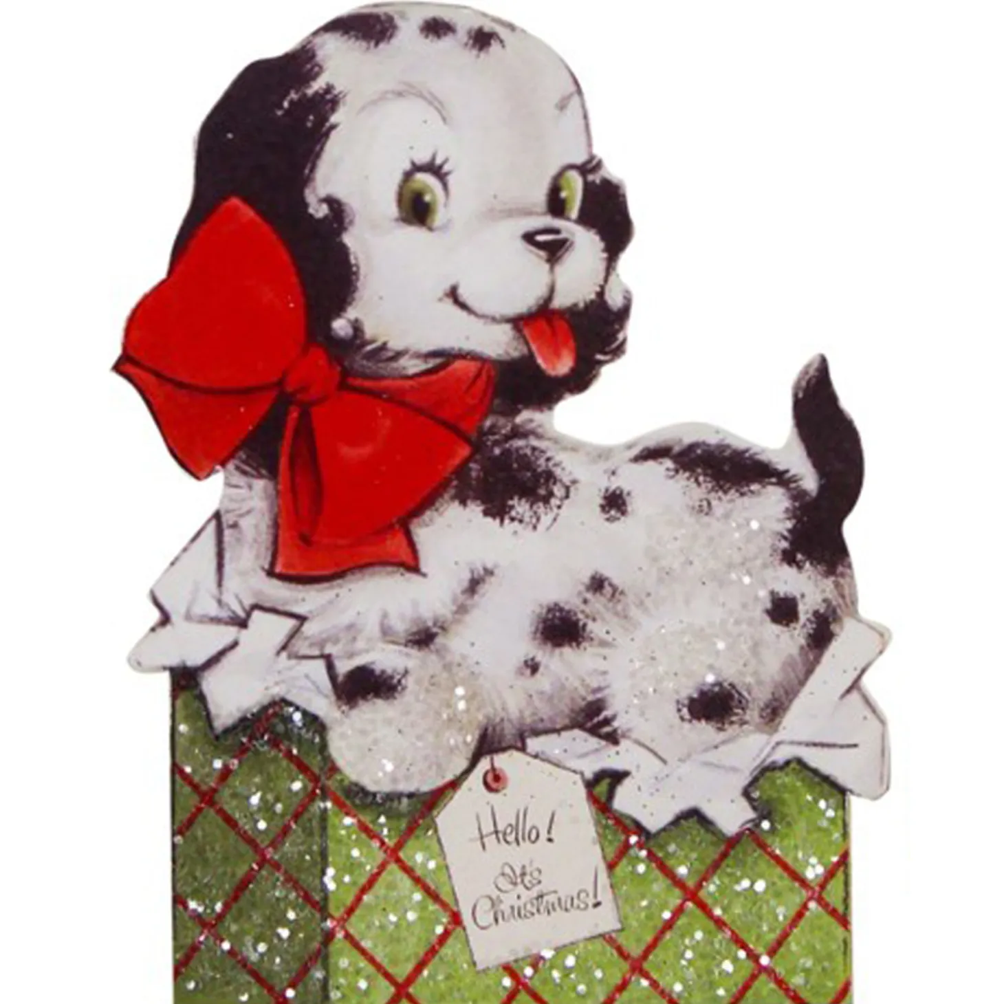 Bethany Lowe 6.5" Furry Friends Dummy Board Christmas Decoration RL0831
