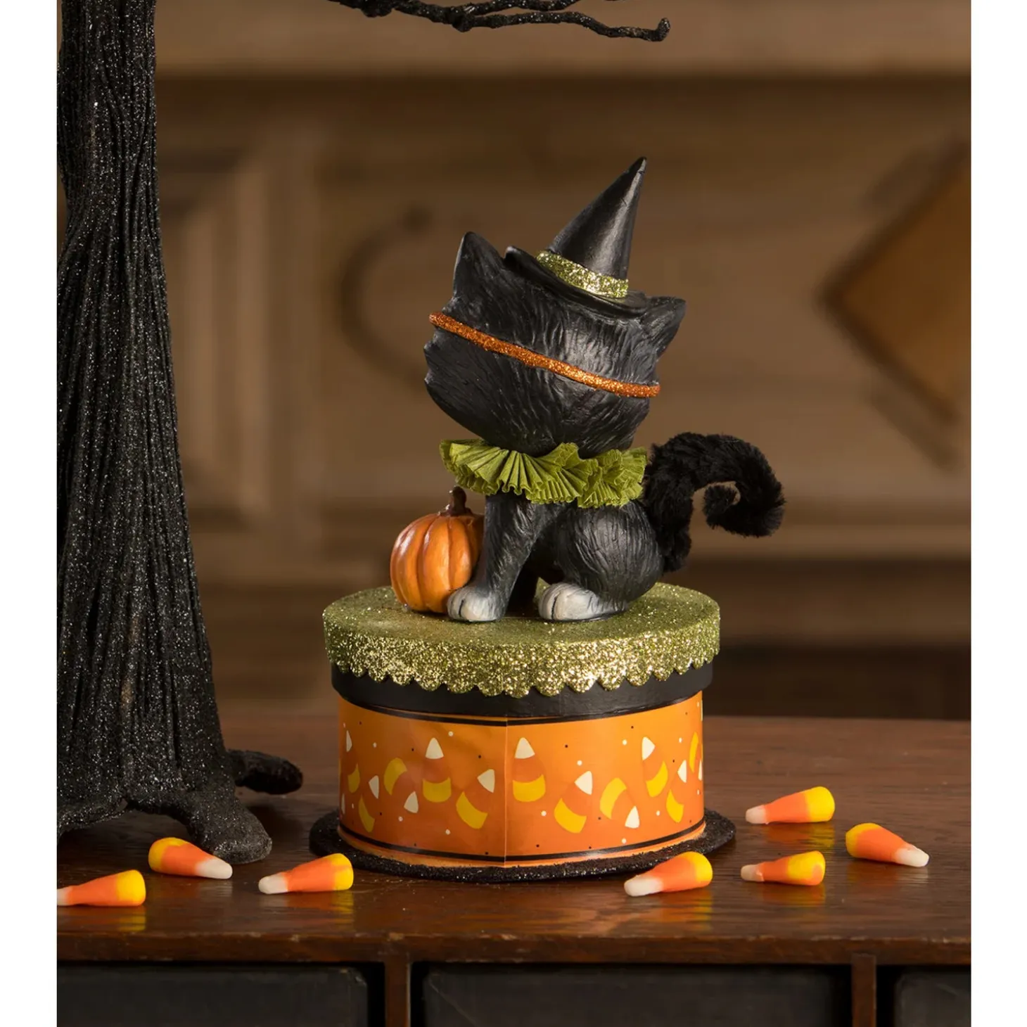 Bethany Lowe 8" Halloween Kitty Binks On Box Vintage Halloween Decoration TL3355