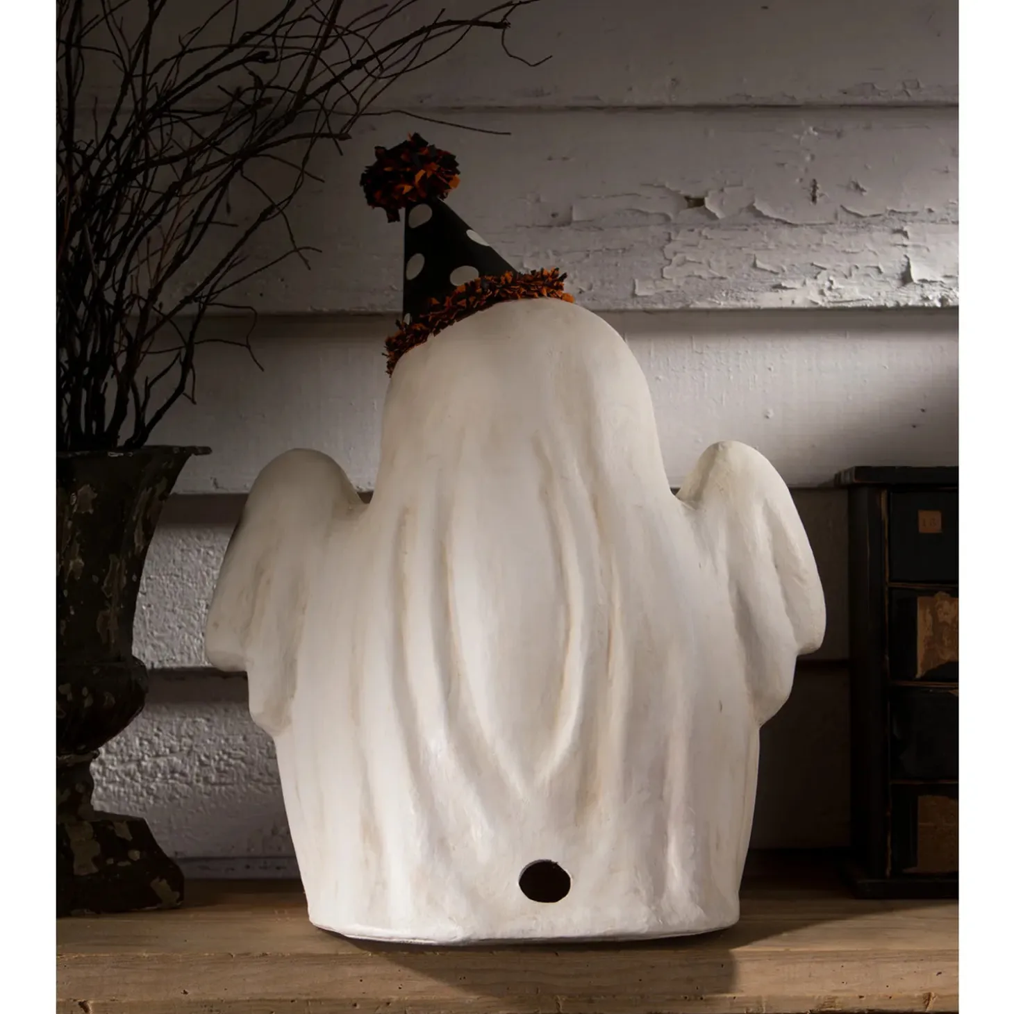 Bethany Lowe 18" Large Boo Ghost Jack-O-Lantern Vintage Inspired Halloween Figure TJ3304