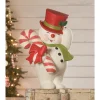 Bethany Lowe 20" Large Sammy Jolly Snowman Vintage Christmas Decoration TJ2342