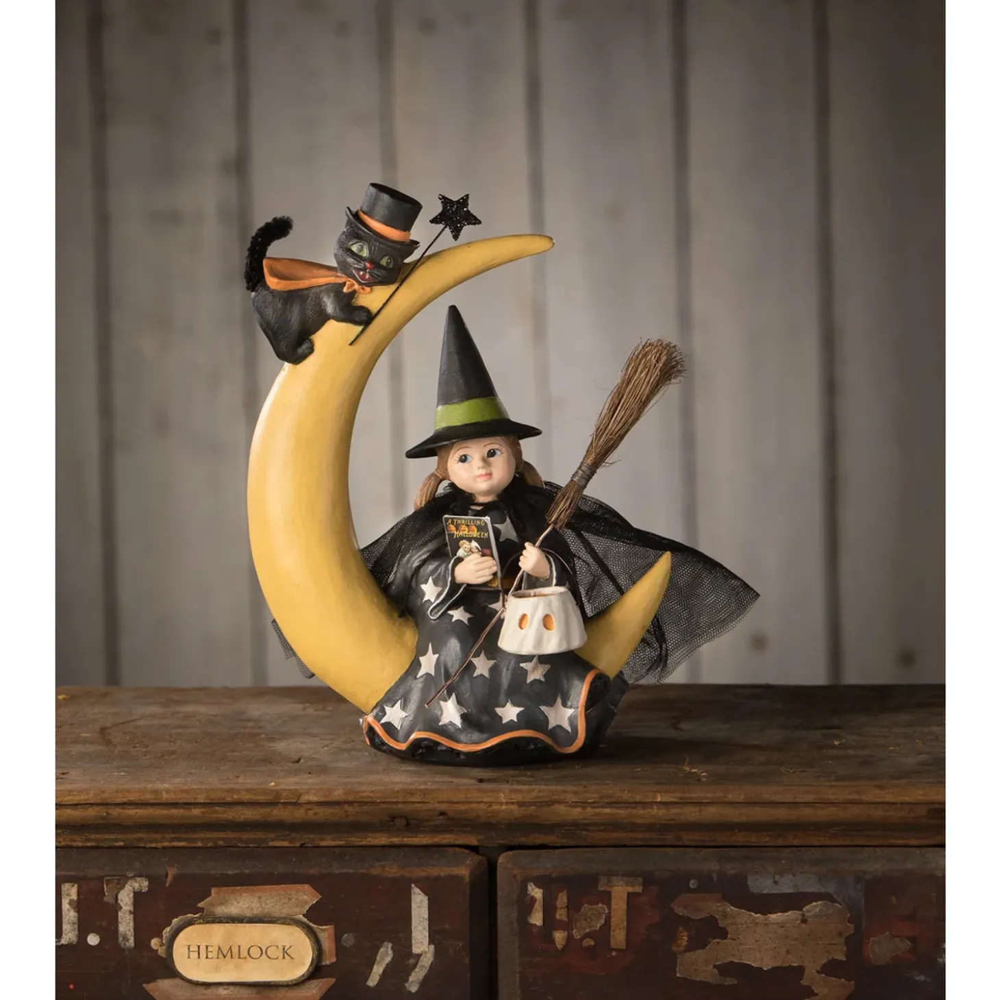 Bethany Lowe 8" Mara On Moon Halloween Figure Decoration TD3154