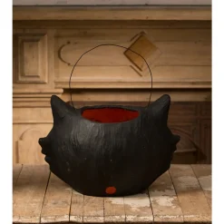 Bethany Lowe 17" Mr. Cool Cat Bucket Halloween Decoration TJ3310