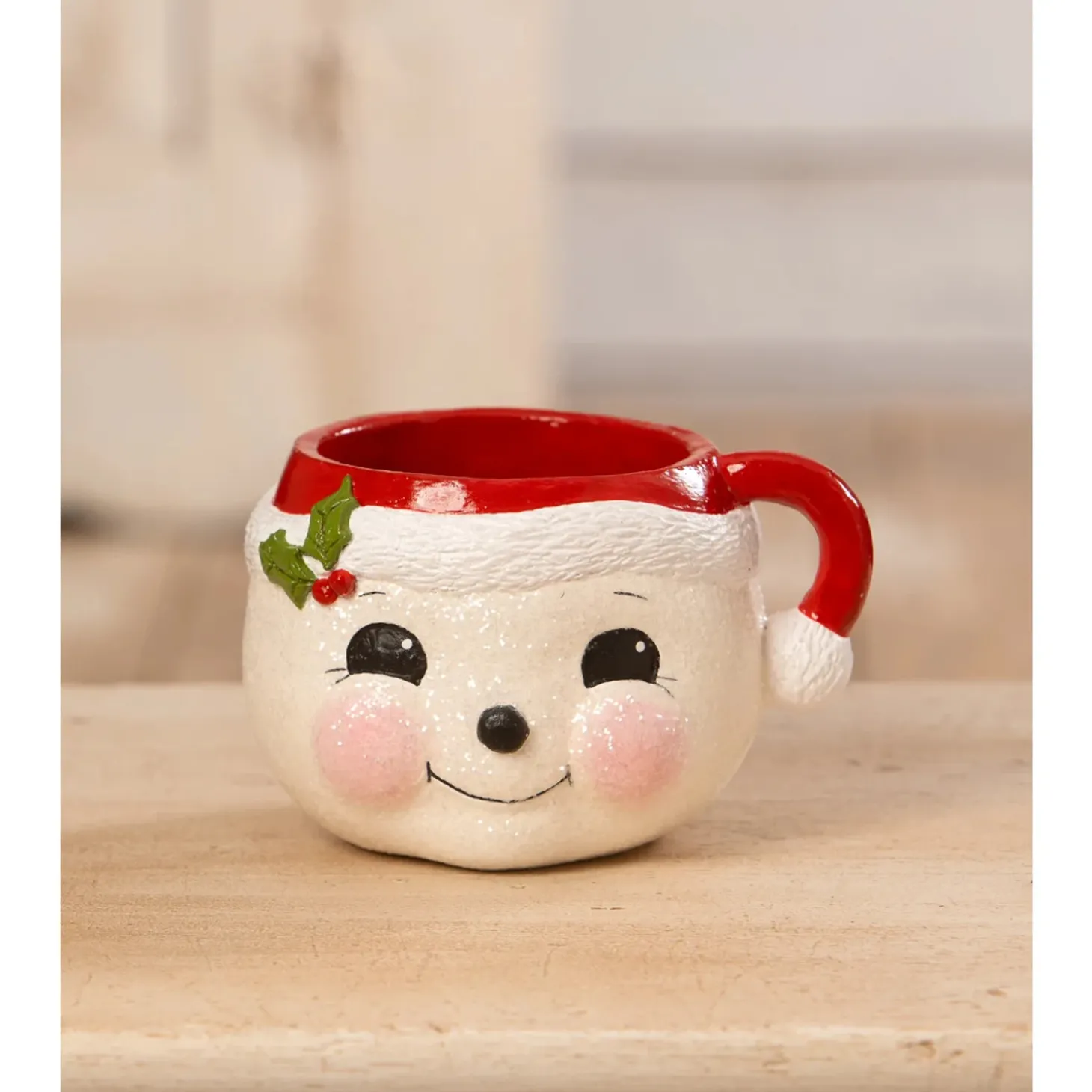 Bethany Lowe 5.25" Retro Snowman Mug Christmas Decoration TF3274