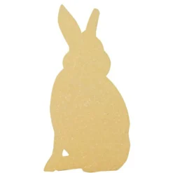 Bethany Lowe Set Of 4 Metal Glittered Easter Bunny Silhouette Decoration TF0109