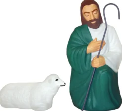 Blow Mold Life Size Christmas Nativity 10pc Set