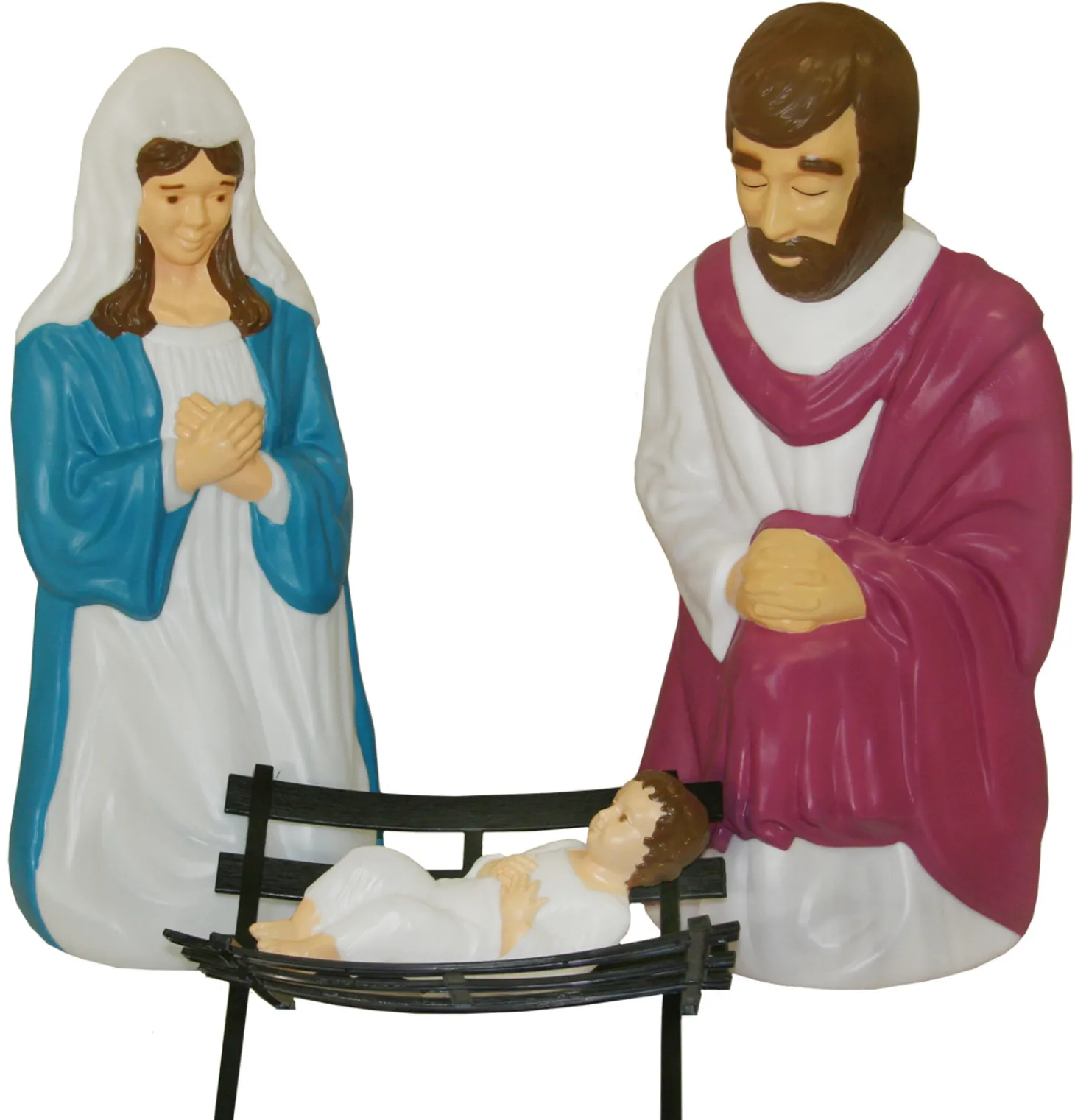 Blow Mold Life Size Christmas Nativity 10pc Set