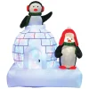 Brite Star 5' LED Lighted Penguin Family On Igloo Inflatable Outdoor Decoration 49-029-00