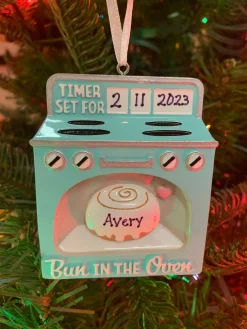 Bun In The Oven Personalized Christmas Ornament OR2234