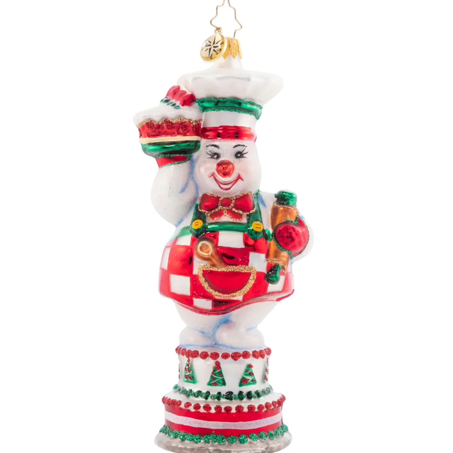 Christopher Radko Cutie Pie Baker Glass Christmas Ornament 1021608