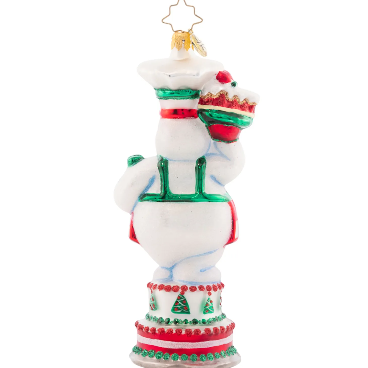 Christopher Radko Cutie Pie Baker Glass Christmas Ornament 1021608