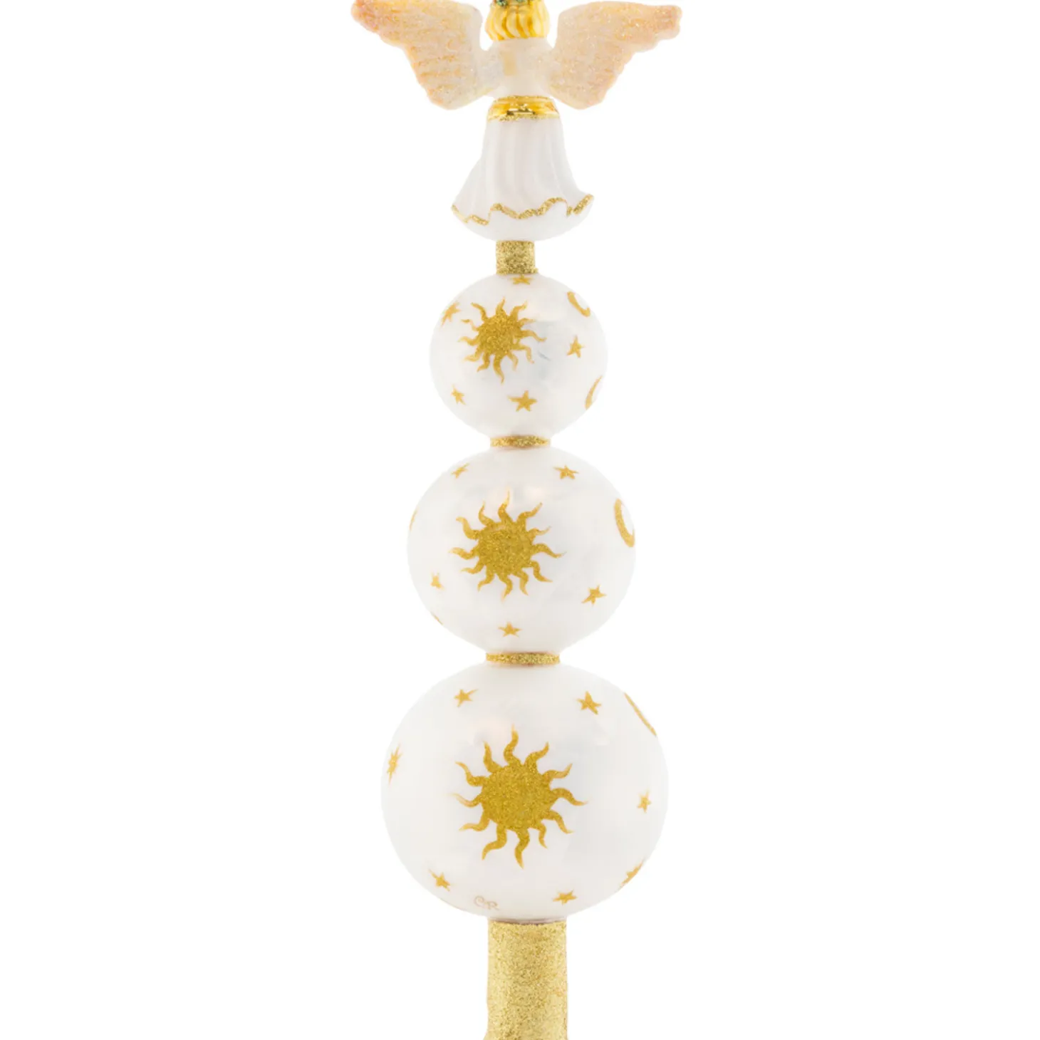 Christopher Radko Heavenly Finial Glass Christmas Tree Topper 1021264