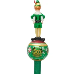 Christopher Radko Merry Muggins Buddy The Elf Glass Christmas Tree Topper 1021686