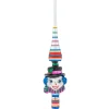 Christopher Radko Shiny Brite Confetti 11.5" Glass Snowman Finial Christmas Tree Topper 4028020