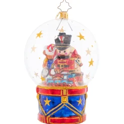 Christopher Radko Toyland Treasures Snow Globe Glass Ornament 1021566