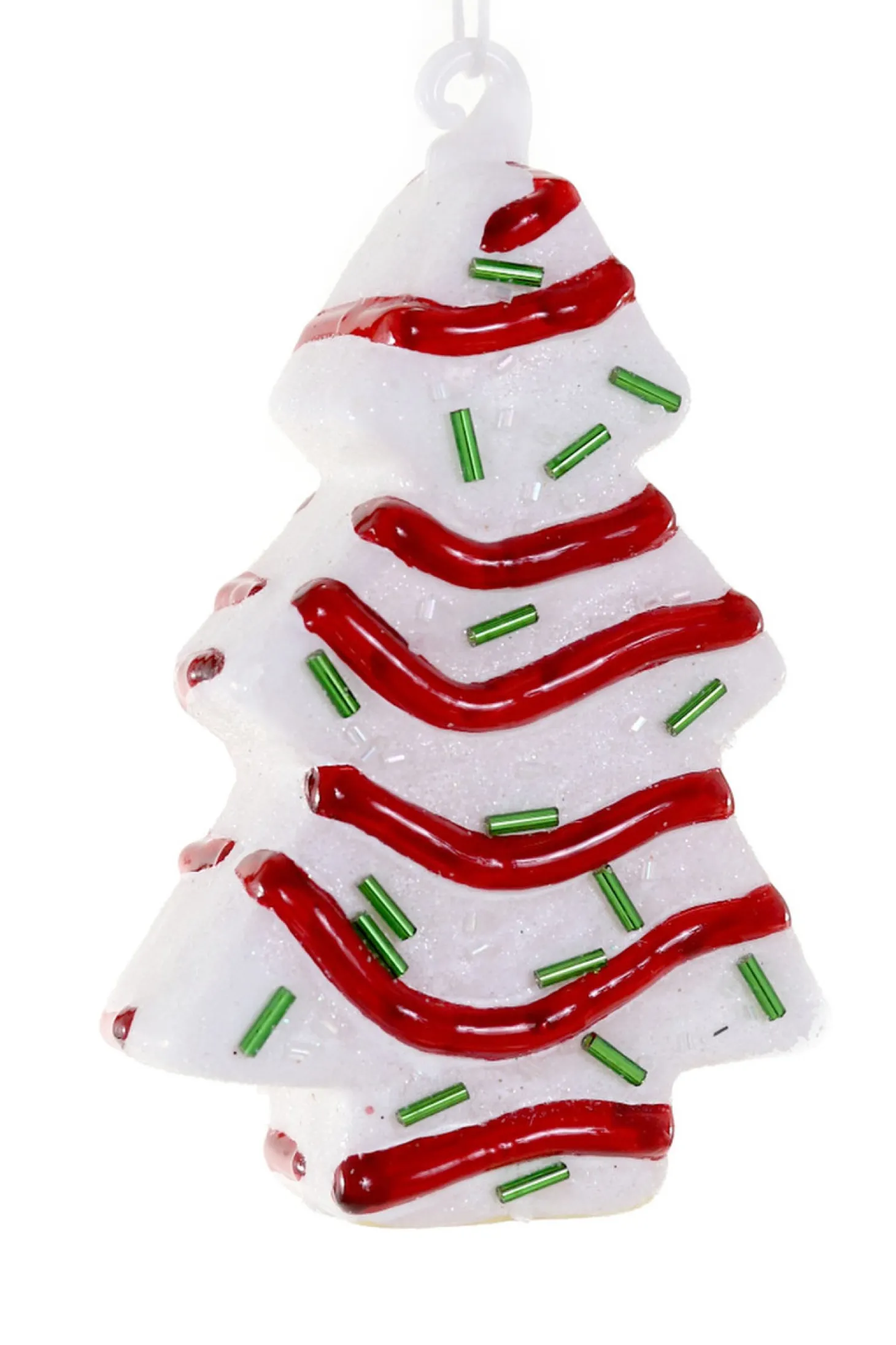 Cody Foster 4.5" Christmas Tree Cake Glass Christmas Ornament GO-8388
