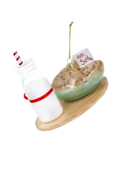 Cody Foster 5" Cookies For Santa Glass Christmas Ornament GO-8374