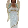 Cody Foster 7.25" Heirloom Angel African American Glass Christmas Ornament GO-6447
