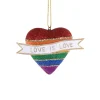 Cody Foster 2.25" Love Is Love Glass Christmas Ornament RO-3259-S
