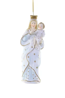 Cody Foster 7.5" Madonna And The Child Enthroned Christmas Ornament GO-9490