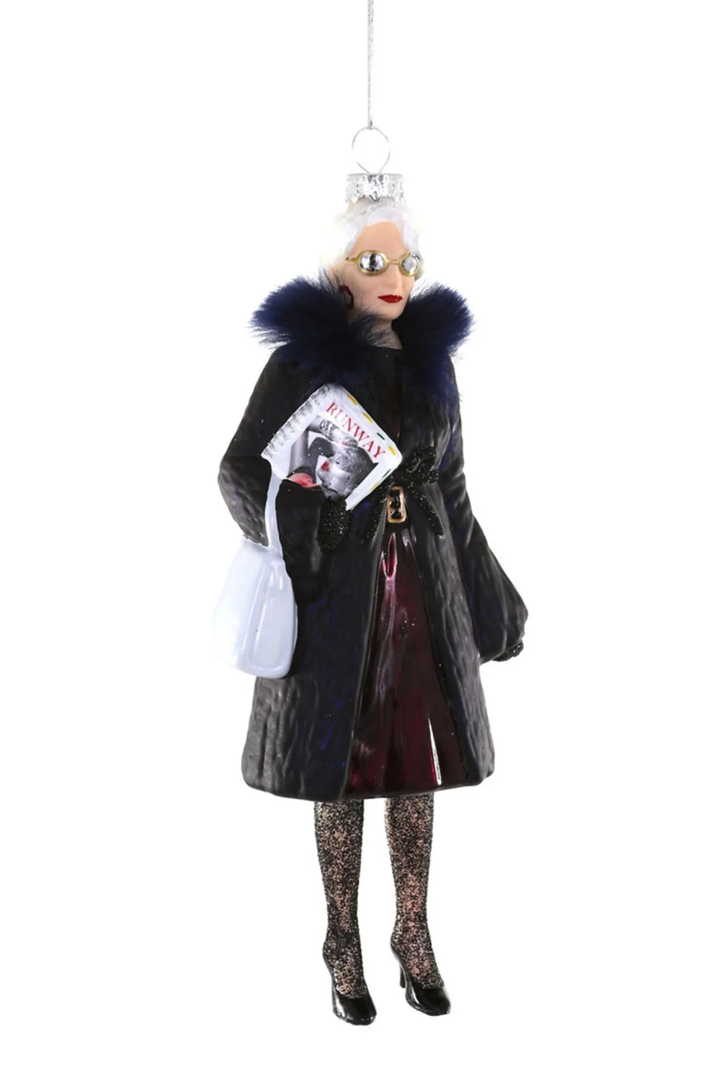 Cody Foster 8" Miranda Priestly The Devil Wears Prada Glass Christmas Ornament GO-9448
