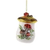 Cody Foster 3.75" Mushroom Cookie Jar Glass Christmas Ornament GO-8983
