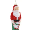 Cody Foster 6.25" Santa Blow Mold Glass Christmas Ornament GO-8880